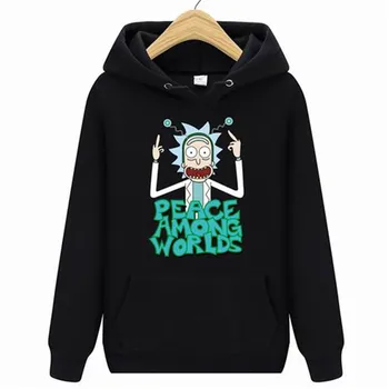 

2020 Autum New Design Rick morty Mens Hoodies Cotton Funny Print Hoodie Man Fashion Rick morty Casual Hoodie Sweatshirt