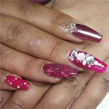 

6pcs/Set Mermaid 3D Glitter Nail Flakes Hexagon Colorful Sequins UV Gel Polish Sparkly Powder Dust DIY Charm Glitter Flakes