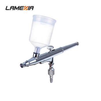 

LAMEZIA 0.3mm nozzle spray gun With 20cc 40cc Paint pot Gravity Feed Double Action Airbrush Cake Tattoo Nail DIY Tool