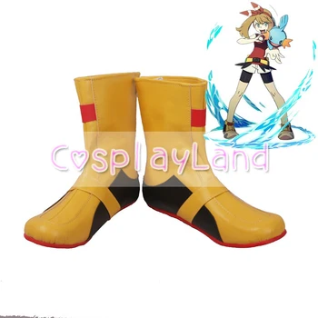 

Pokemon Princess of Hoenn May Cosplay Boots Shoes Yellow Women Shoes Costume Customized Accessories Halloween Party Shoes