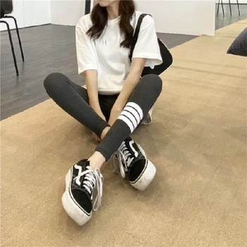 

spring Warm Pants Women New Casual Long Pants Slim High-Elastic Waist Velvet Thick Solid Color Pants Female Warm Sports Pants