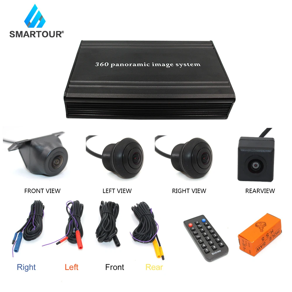 

parking surround view DVR video recorder 720P HD 2D 360 degree view Panorama system 4 Camera360 driving recorder