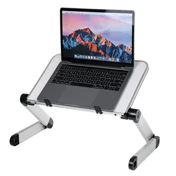 

Adjustable Aluminum Laptop Desk Stand Ergonomic Folding Portable TV Bed Lapdesk Tray Sofa Bed PC Notebook Table Computer Desk