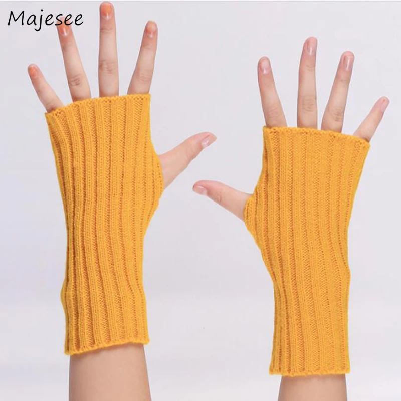 Japanese Oversleeve Arm Warmers Mitt Arm Warmers Women Knitted