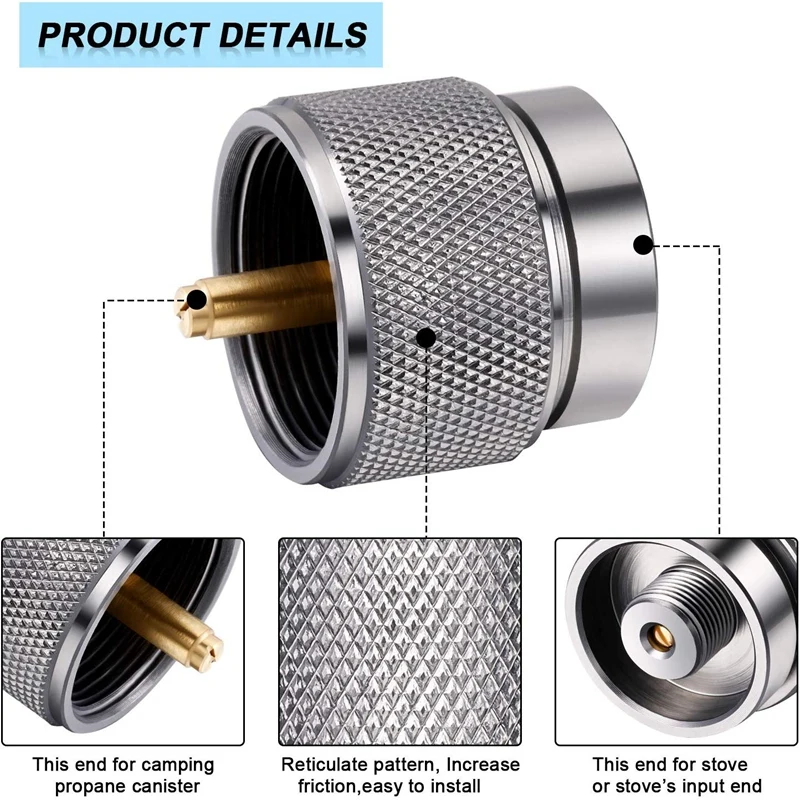 Походная плита адаптер алюминиевый сплав кемпинг газовый баллон конвертер клапан Выход Открытый канистра адаптер