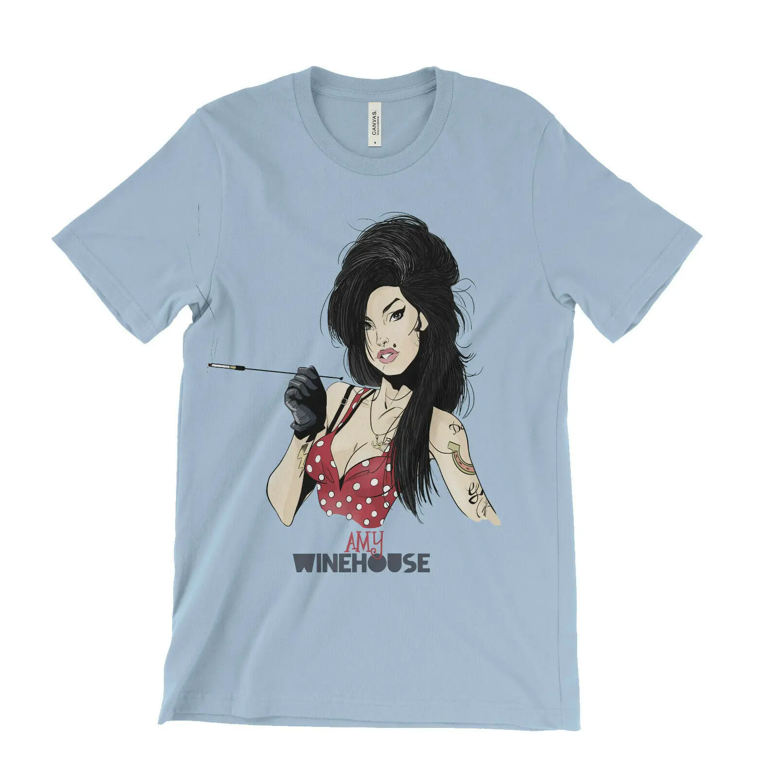 Футболка Amy Winehouse-знаменитый реабилитатор Марк Ронсон обратно в черный Валери
