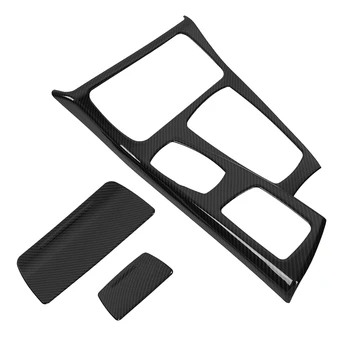 

Carbon Fiber Center Console Gear Shift Panel Cover Trim For-BMW 5 Series F10 2011-2016