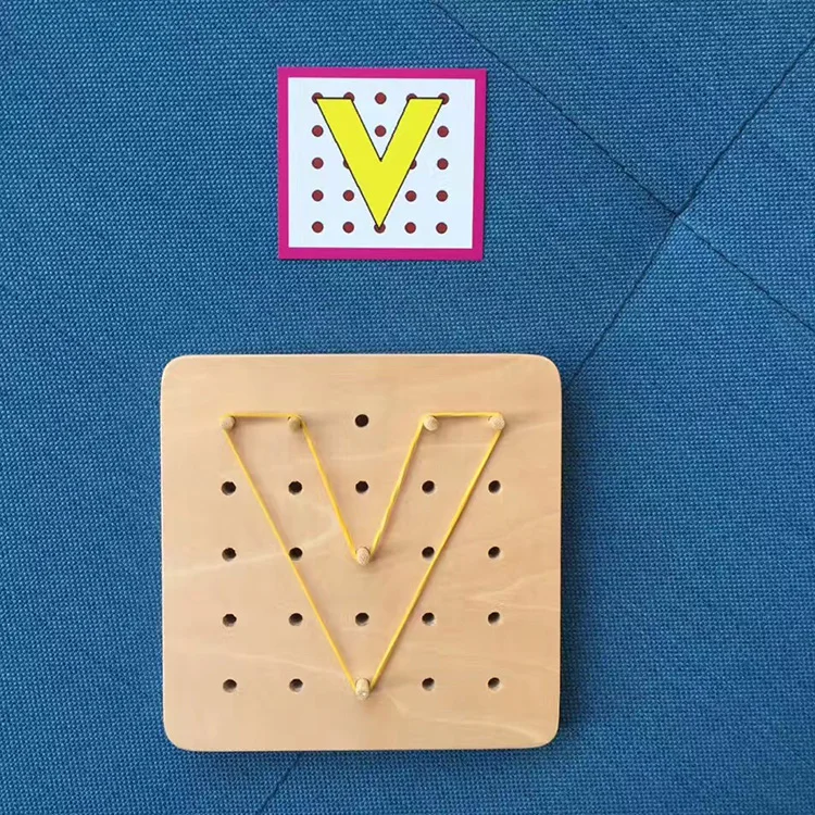 [Online Celebrity Recommended] Montessori Rubber Band Nailboard Early Childhood Mathematics Children'S Educational Toy Montessor