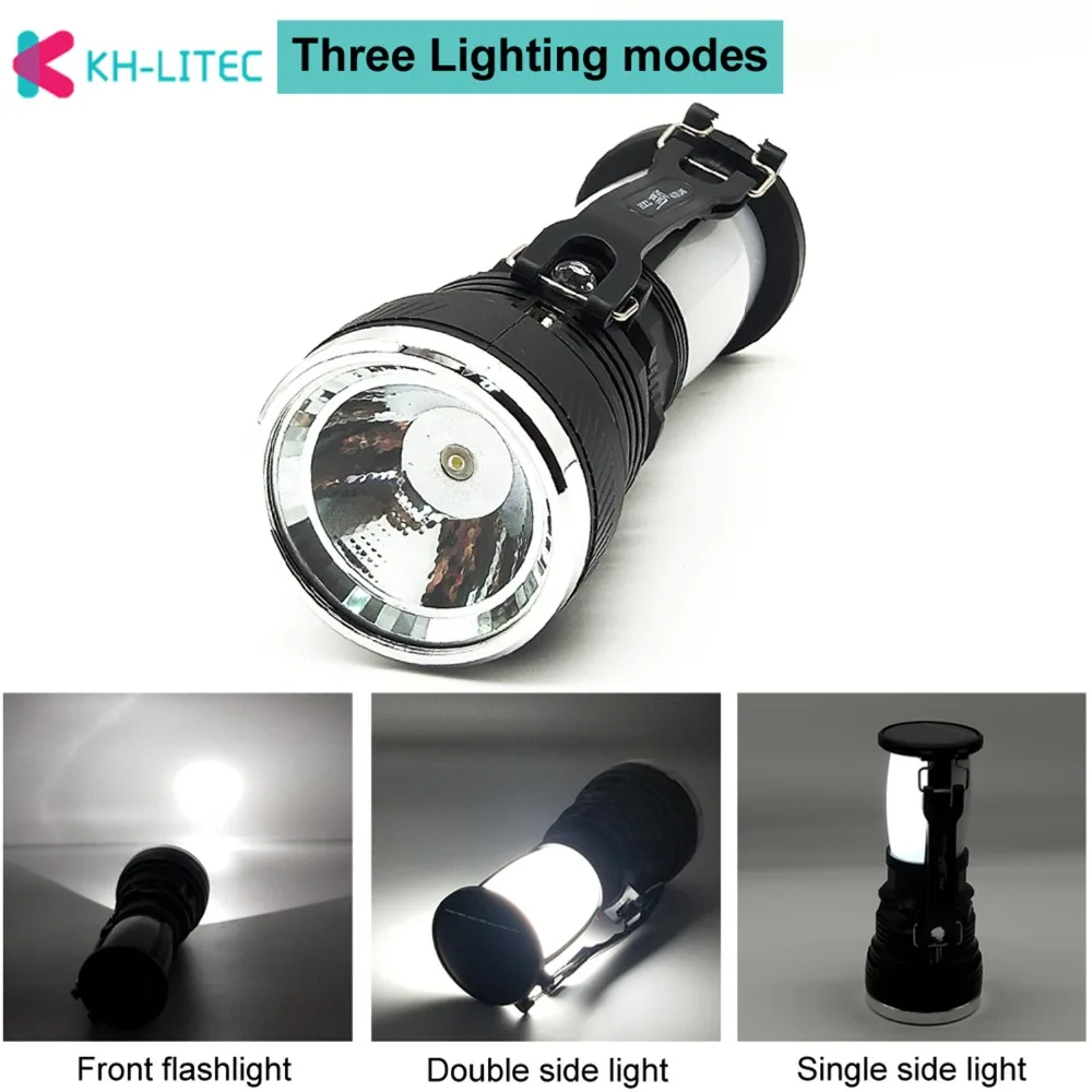 Solar-Power-Rechargeable-Battery-Waterproof-LED-Flashlight-Outdoor-Torch-flashlight-Camping-Tent-Light-Lantern-Lamp（5）