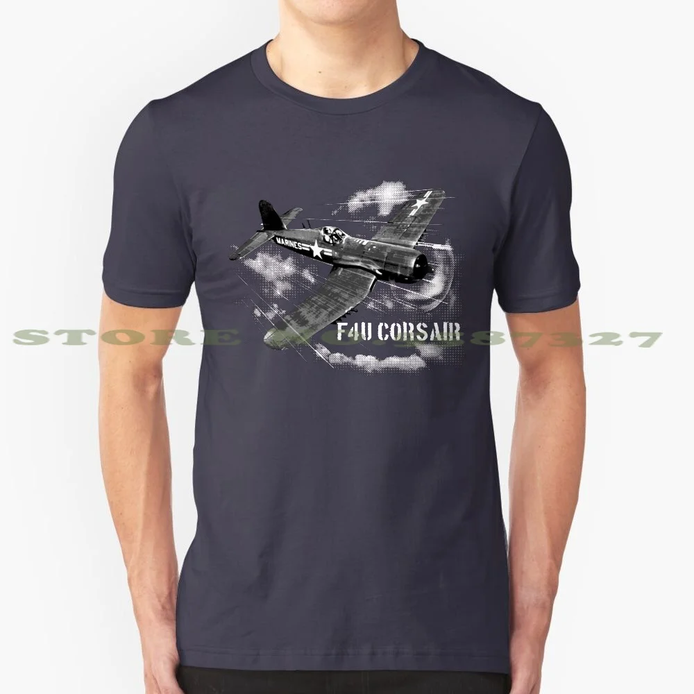 F4U Corsair Graphic Custom Funny Hot Sale Tshirt Fighter Plane Vmf 312 American Flying Machine Vmf 214 Vmf 215 World War 2 Ww2