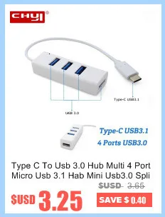 CHYI Usb C Hub 3,0 многопортовый type-c 3,1 до Usb3.0 Hab Беспроводной Портативный высокоскоростной разветвитель зарядное устройство адаптер для смартфонов ПК