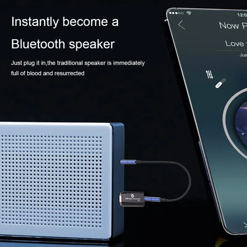 2 в 1 беспроводной музыкальный аудиоприемник Bluetooth 5,0 адаптер приемник