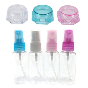 

20Pcs Empty Sample Vial Jar Pot Container & 30 Pcs Ran Color Make Up Clear Empty Sprayer Bottle