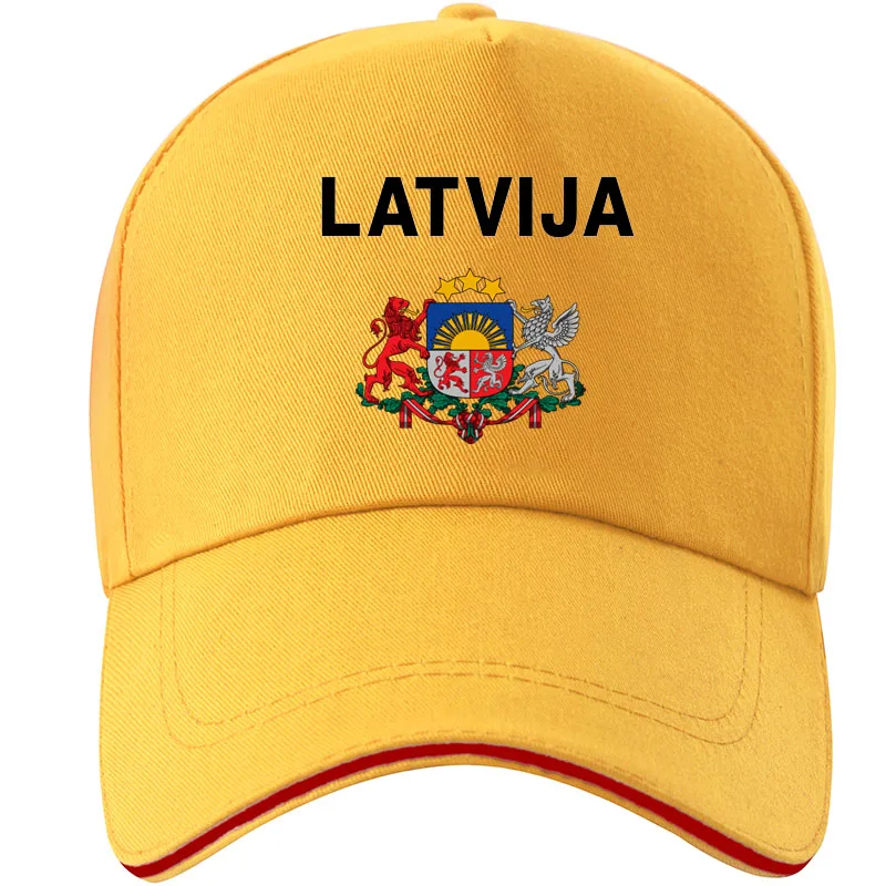 Латвия Молодежная шапка сделай сам Бесплатная Кепка с именным номером lva