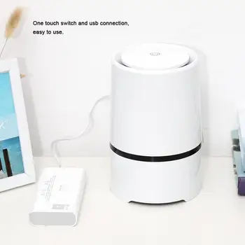 

Negative Ion Generator USB Air Purifier Odor Home office Active Carbon HEPA Filter Desktop Mini Air Ionizer Compact Air Cleaner