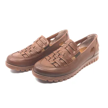 

Women's Genuine Leather Shoes Tan PLA33-513