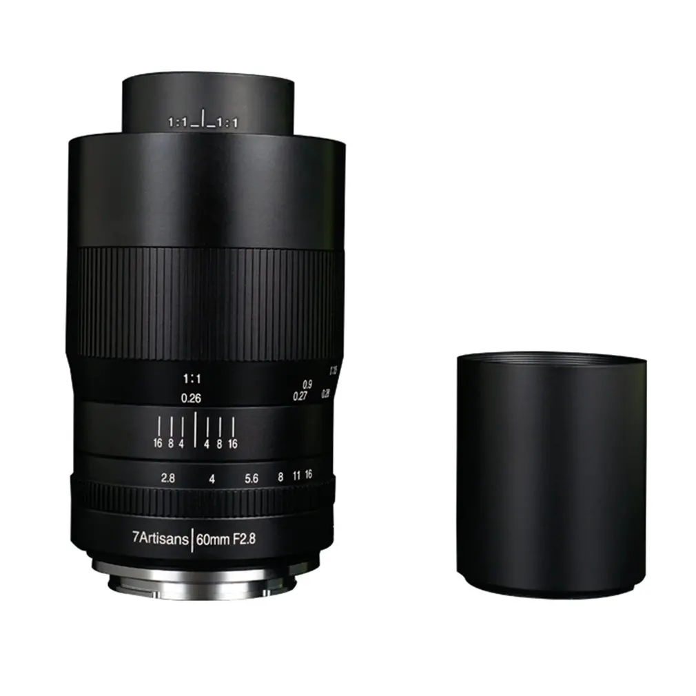 7 artisans 60 мм f2. 8 1: макрообъектив с 1 увеличением подходит для Canon для EOSM EOSR E для Fuji для крепления M43