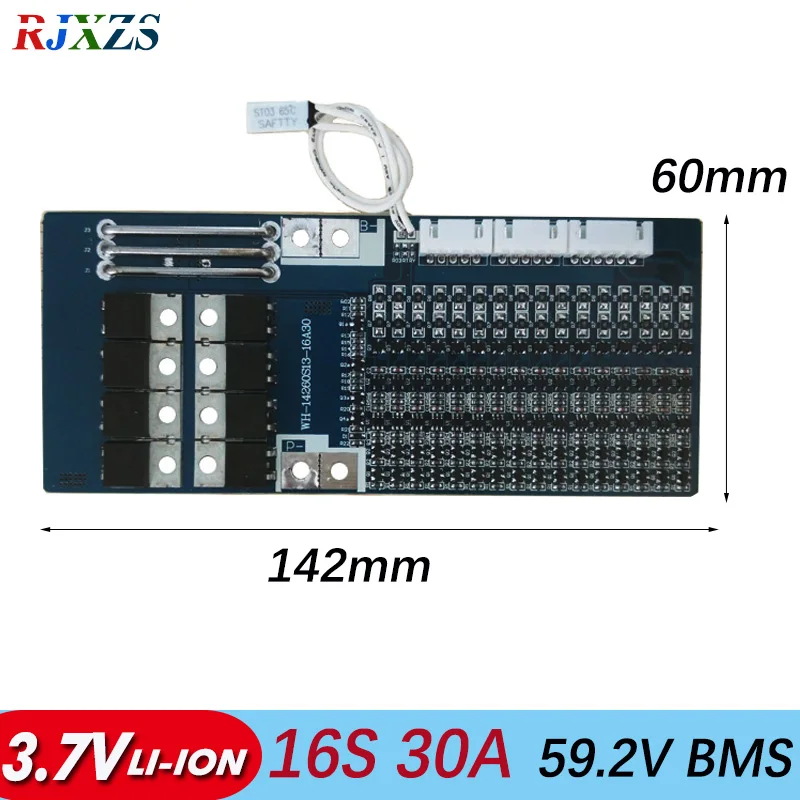 Литий-ионный аккумулятор BMS 16S 30A с балансом 67 2 в защитная плата PCM bms pcm для