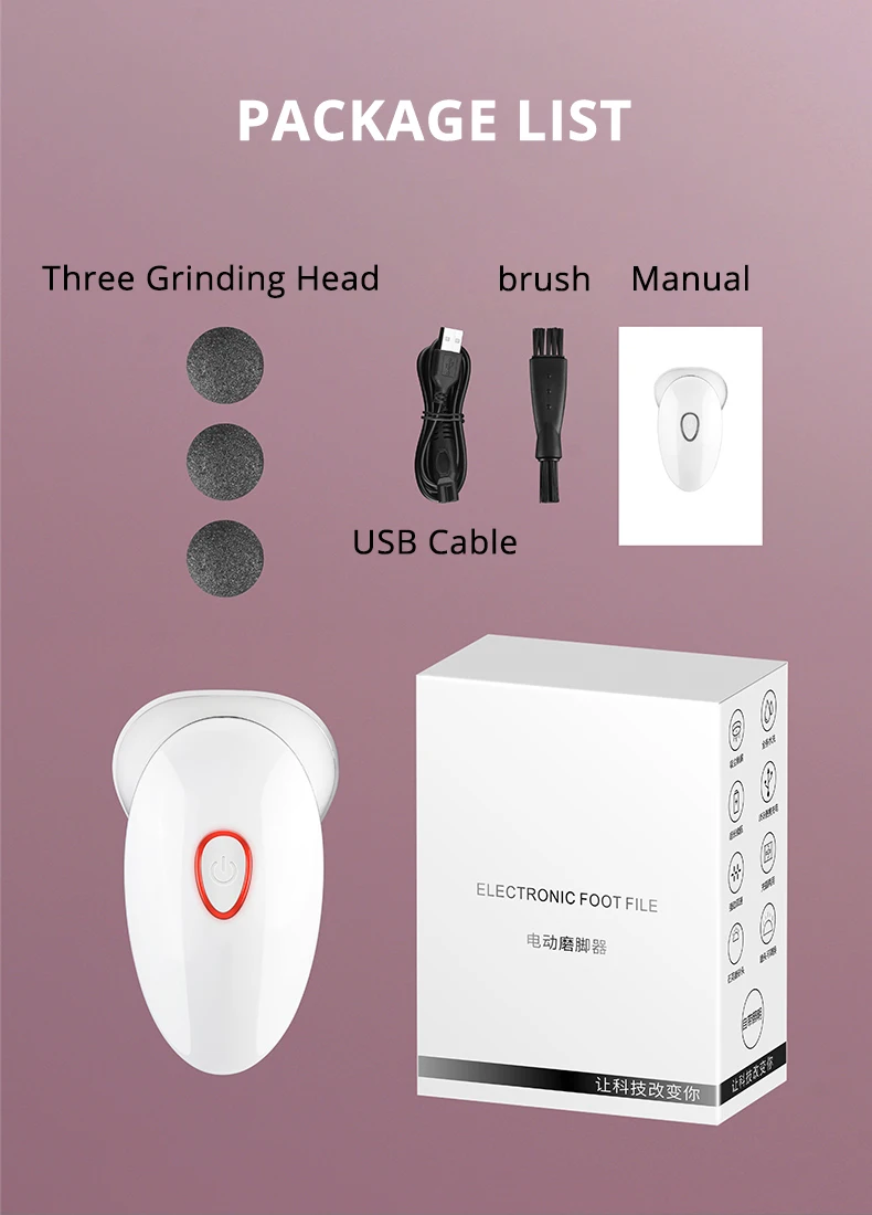Skin Callus Remover Foot Grinder Foot Care 11 S508详情09