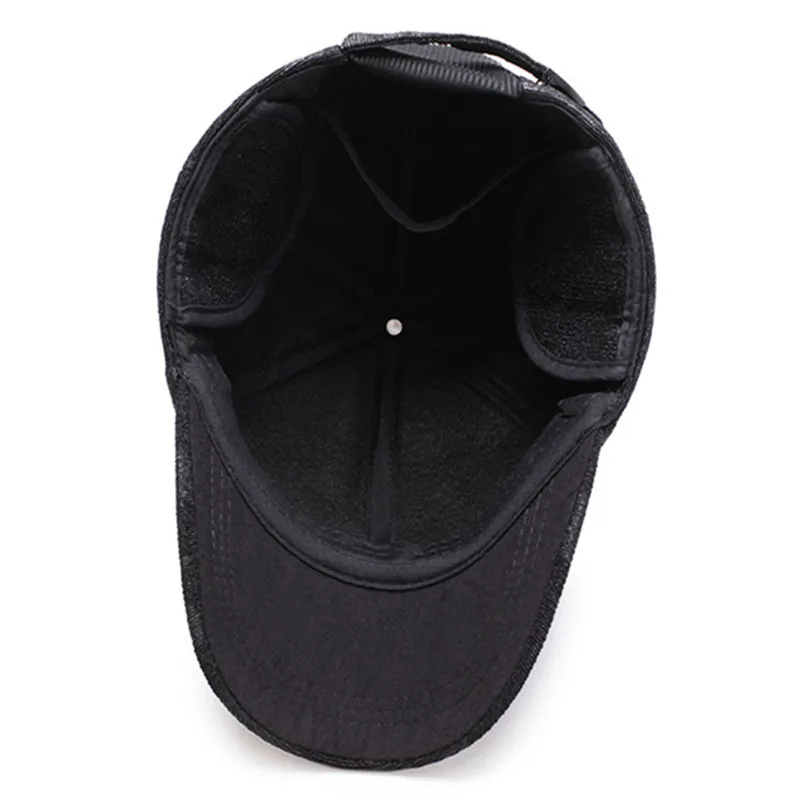 SHALUOTAOTAO мужская бейсбольная Кепка Snapback зимние новые хлопковые кепки с козырьками регулируемые размеры наушники термо Досуг бренды тренд шляпа