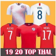 Футбольные майки Чили 7 ALEXIS 8 A. VIDAL 10 VALDIVIA 17 MEDEL PINILLA VARGAS,, домашняя футбольная рубашка