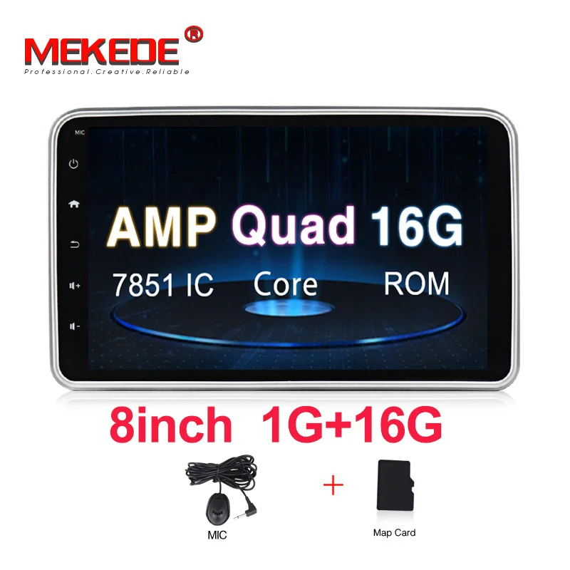 8inch 16G 8 дюймов 1din Android 9,0 2+ 32G Автомобильный мультимедийный плеер универсальный dvd-плеер для Nissan/Tiida/QASHQAI Qyad Core радио gps навигация - Цвет: 8inch 16G