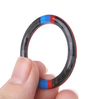 

Carbon Fiber Key Start Button Ring Decor Trim For BMW 3 Series E90 / E92 / E93