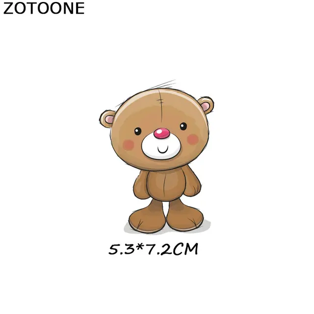 ZOTOONE Cute Cartoon Animal Patches Heat Transfer Iron on Patch for T-Shirt Children Gift DIY Clothes Stickers Heat Transfer G 1080