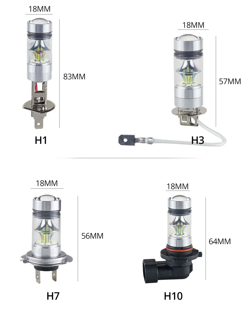 Avacom 2 предмета светодиодный H7 H11 H3 Противотуманные фары автомобиля 12V 1200Lm 9005/HB3 9006/HB4 H8 H1 PSX24W муфта 24В Авто противотуманных фар Габаритные огни