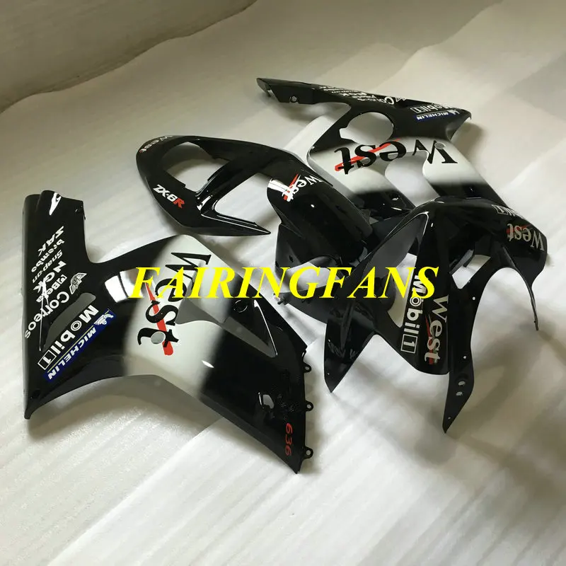 Мотоциклетный вставной обтекатель тюнинг пакет для KAWASAKI Ninja ZX6R 636 03 04 ZX 6R 2003 2004