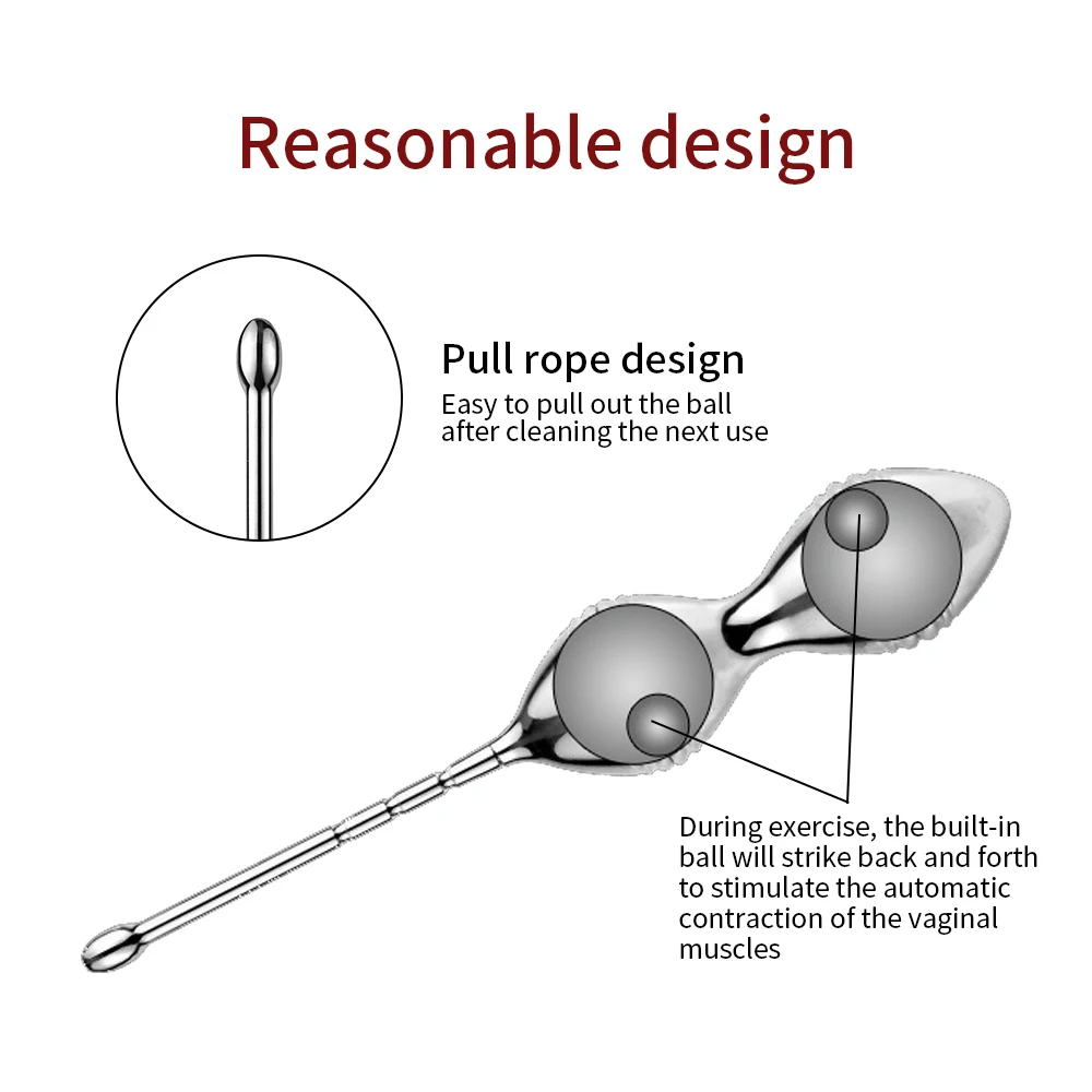 Unisex Aluminum Smart Vaginal Ball Kegel Ball Ben Wa Ball Vagina Tighten Exercise Machine Vaginal G