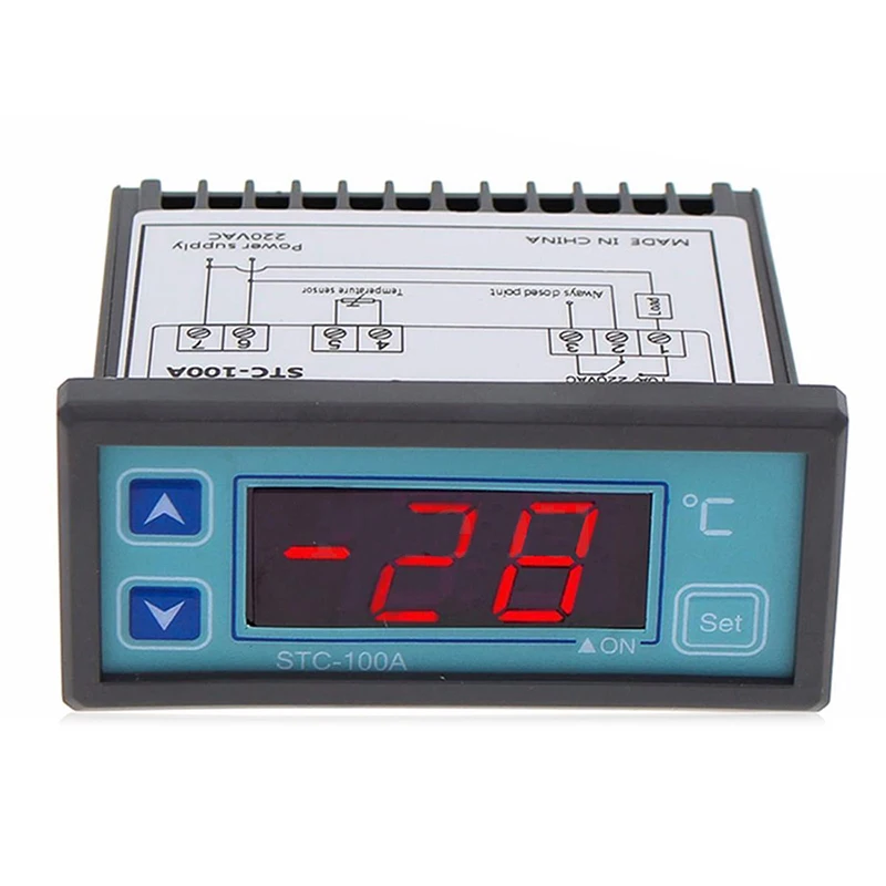 220V светодиодный цифровой терморегулятор Термостат Датчик-40~ 99 ° C
