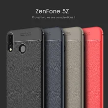 Funda de TPU suave para Asus ZE620KL, cubierta mate de grano de lichi, para Asus ZenFone 5z ZS620KL/Zenfone 5 2018 ZE620KL X00QD