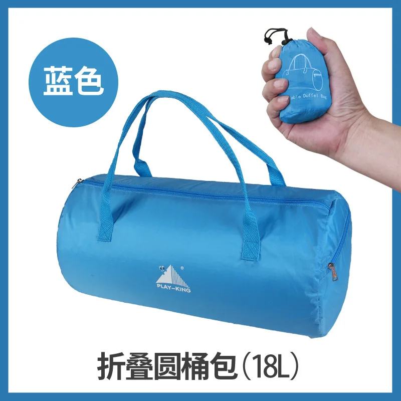 Многофункциональная Большая вместительная мужская дорожная сумка, водонепроницаемая сумка для путешествий, сумка для хранения, ручная сумка для багажа с сумкой для обуви - Цвет: blue