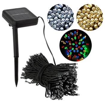 

Decorative Solar Christmas Lights 100 LED Modes Fairy String Light for Outdoor Wedding Party Seasonal Decorations QP2