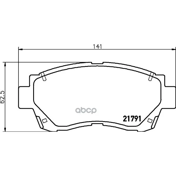 Колодки Тормозные Дисковые, Комплект HELLA арт. 8DB355016-771