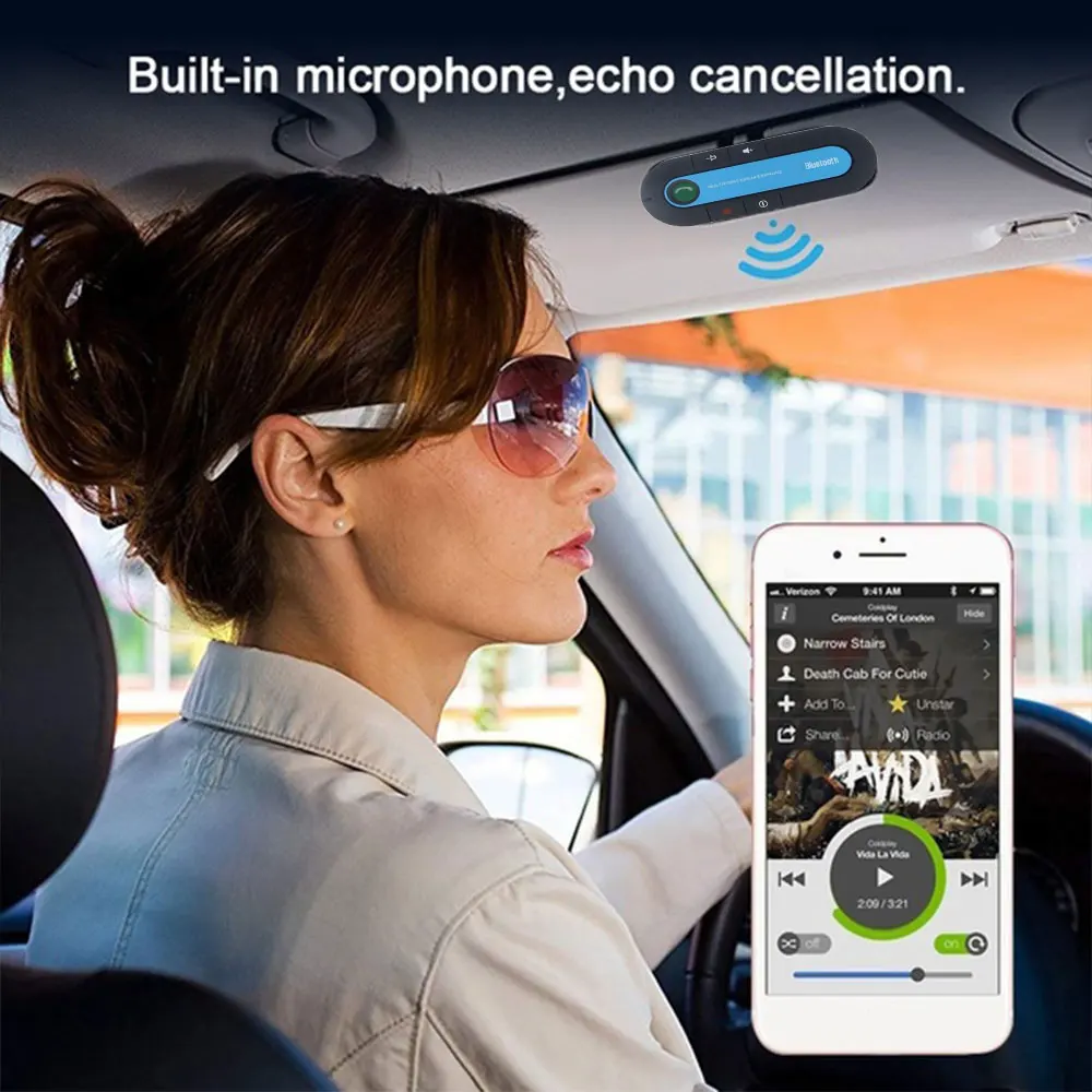 Солнцезащитный козырек Bluetooth громкая связь портативный Bluetooth беспроводной Громкая связь Handsfree приемник Smart