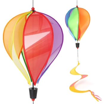 

Balloon Windmill Toys Children Spiral Garden Ornaments Colorful Outdoors Spinner