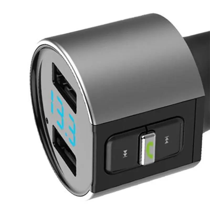 Беспроводной автомобильный Bluetooth fm-передатчик MP3-плеер адаптер автомобильный комплект 2 USB зарядное устройство