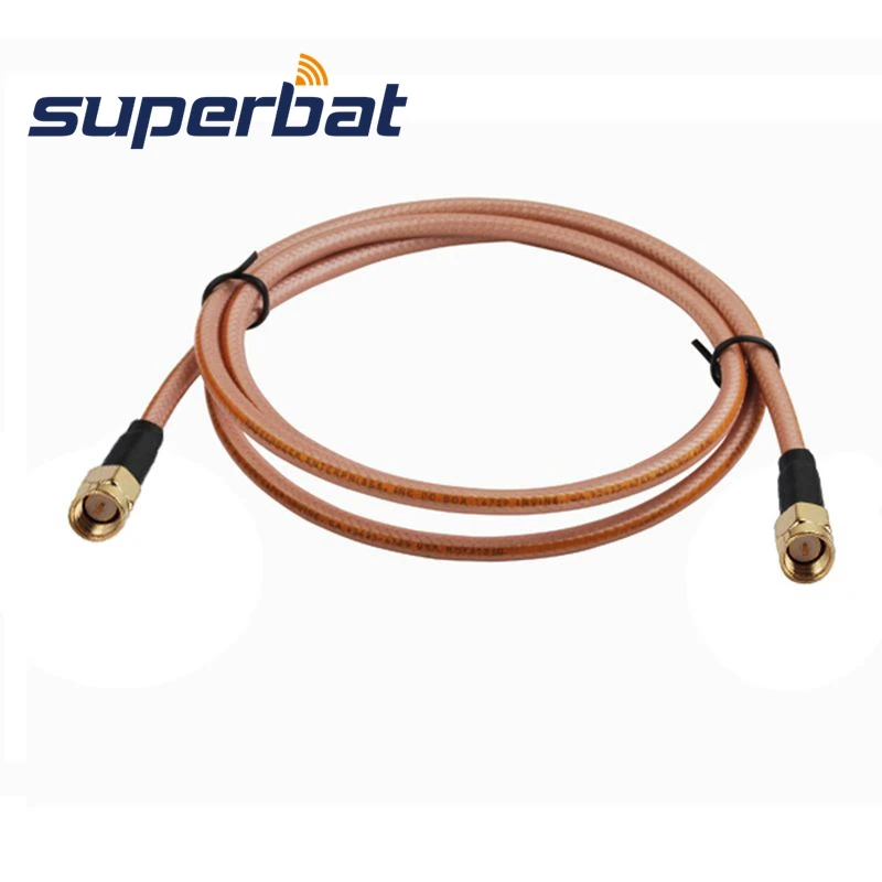 Superbat RF коаксиальный кабель Универсальный SMA кабель с разъемом «папа» на обоих концах для подключения внешних устройств к штекер 2 м RG400