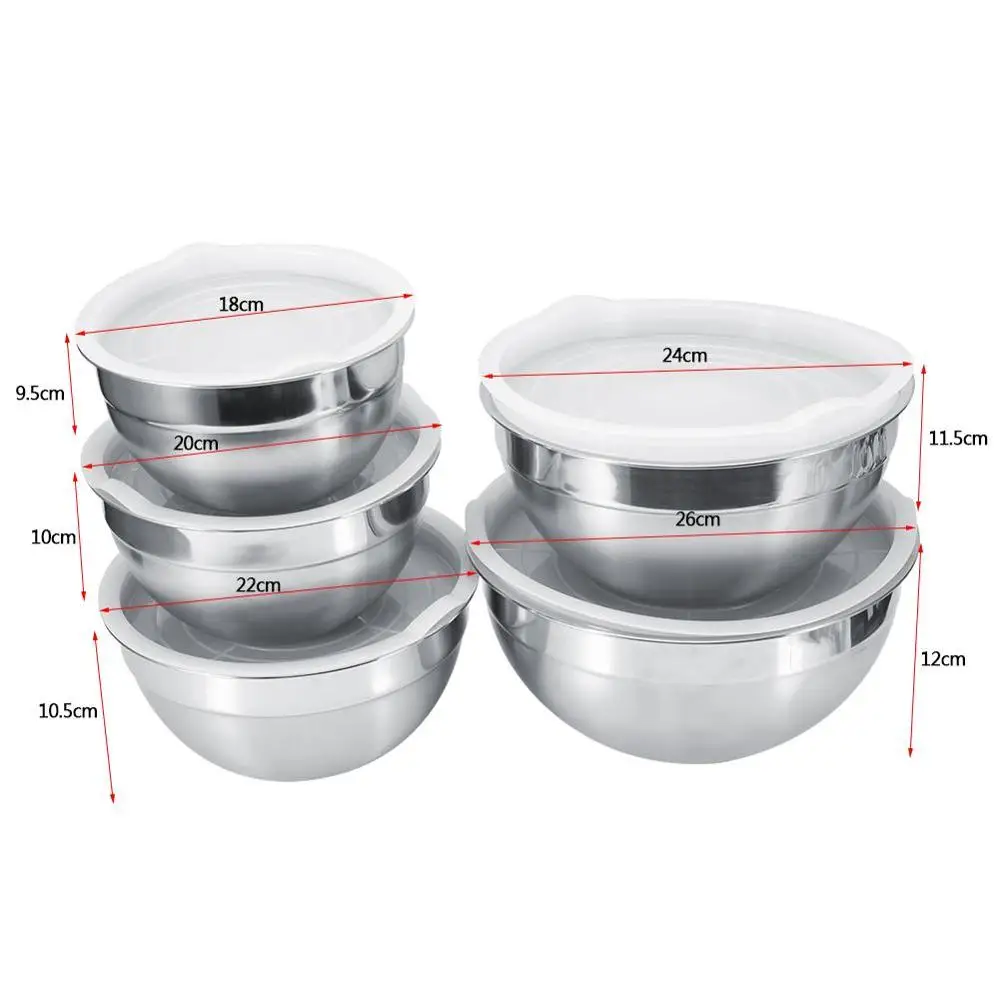 Миска для смешивания из нержавеющей стали миска макаронных изделий разминания