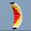 New High Quality 2m Nylon Dual Line Parafoil Kite With Handle And Line Power Braid Sailing Kitesurf Rainbow Sports Beach 4