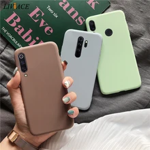 Funda de silicona para xiaomi redmi note 6 pro 7 8 5 5a primer s2 mi 8 9 se mi 8 a2 lite a3 lindo color caramelo funda trasera suave TPU(China)