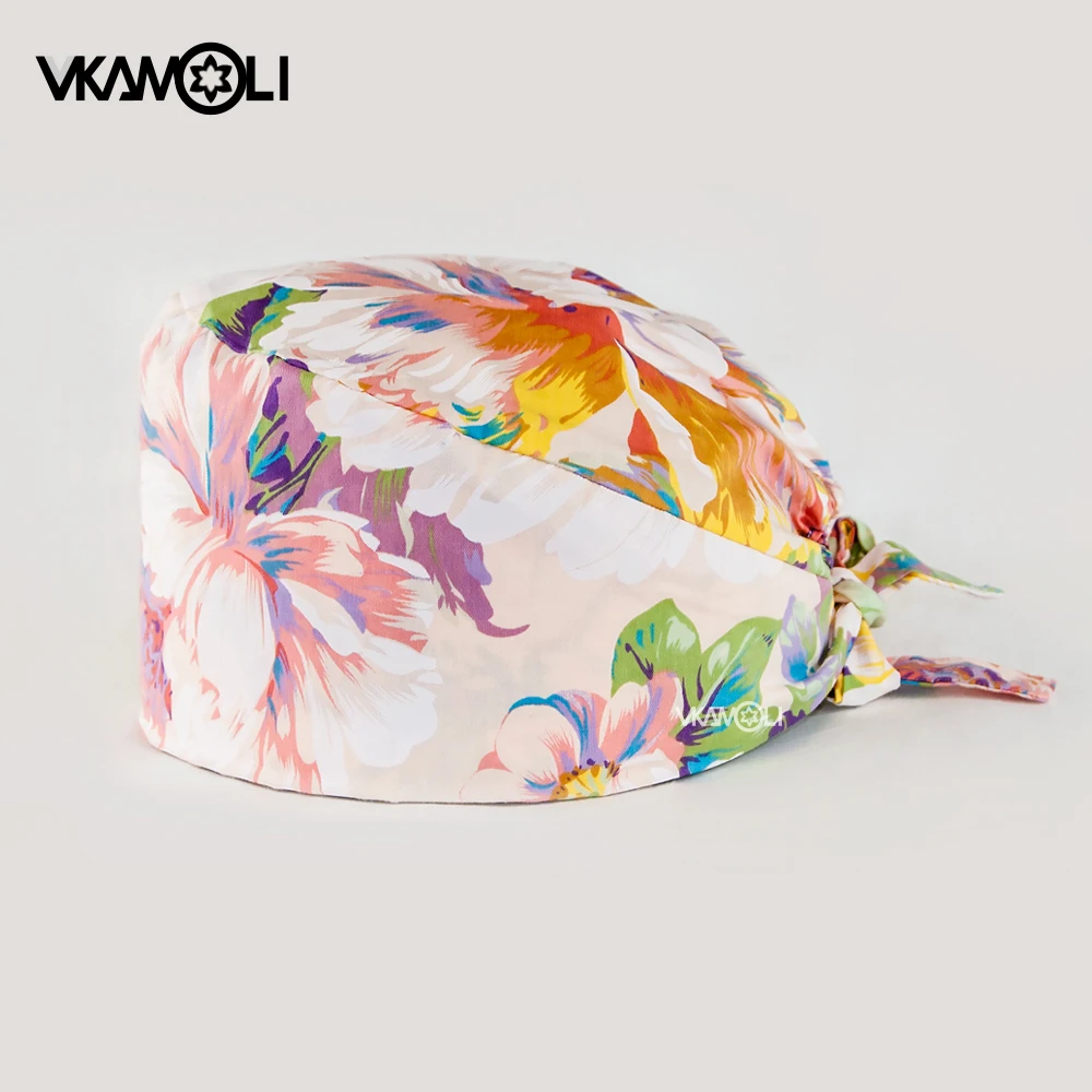 Хлопковая шапка унисекс gorros quirofano mujer для салонов красоты шапочка ухода