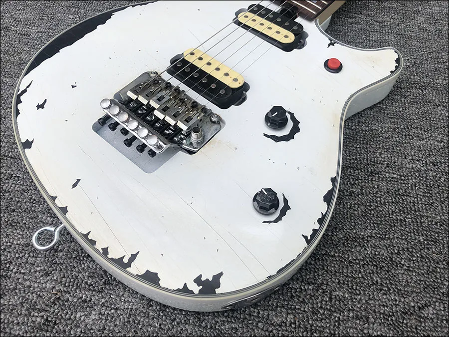 Высокое качество Relic-электрогитара, EVH стиль, ольховое тело с кленовым горлом, на заказ электрогитара
