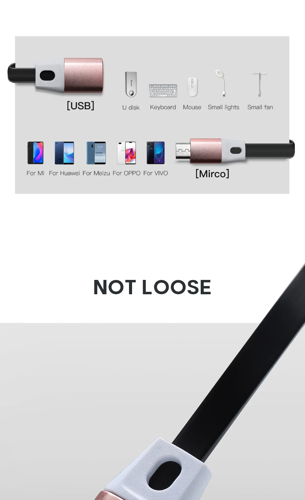 Кабель Micro OTG к USB адаптер для Xiaomi Redmi Note 5 Micro USB разъем для Android USB 2,0 OTG адаптер
