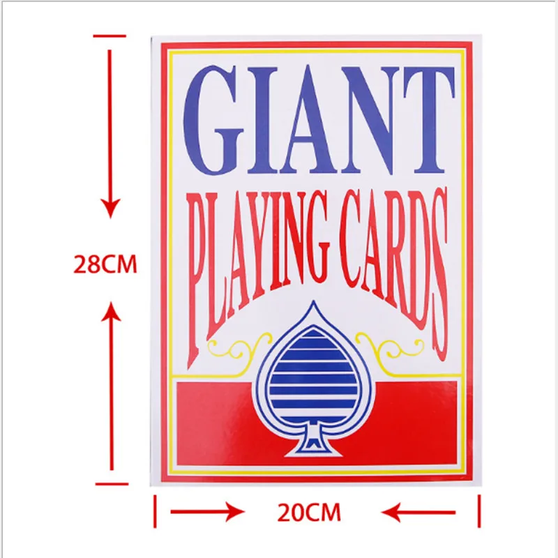 A4 Jumbo Size Poker Playing Card Plastic Coated Card For Fancy Dress Party  Gift 