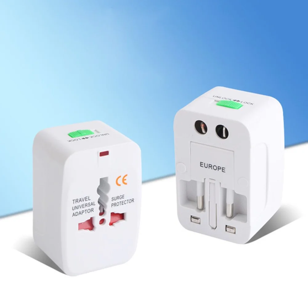 Electric Plug Power Socket Adapter International Travel Adapter Universal Travel Socket USB Power Charger Converter EU UK US AU