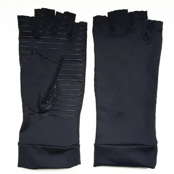 

Boys Girls Winter Gloves Unisex Fiber Half Finger Joint Recovery Health Compression Gloves Touch Screen Gloves Road Bike Gloves