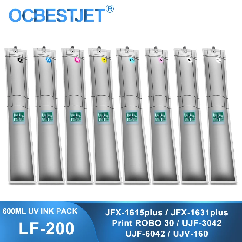 600ml UV Ink LF200 LF-200 Pack SPC-0591 Bladder For Mimaki JFX-1615plus JFX-1631plus UJF-3042 UJF-6042 UJV-160 Print ROBO 30 | Компьютеры